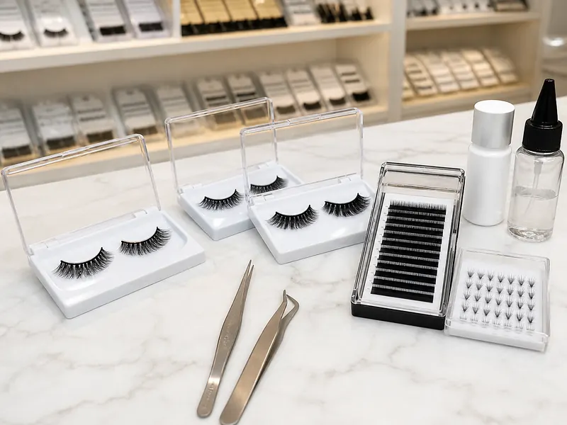 Eyelash products and private label suppliers at YIFA PLAZA Guangzhou