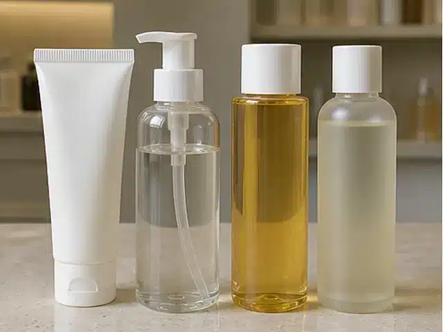 Facial cleansers and toner product samples