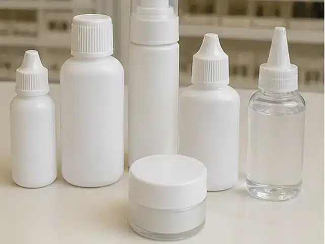 Lash adhesive and remover containers