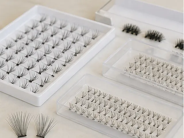 Lash clusters and individual lash trays