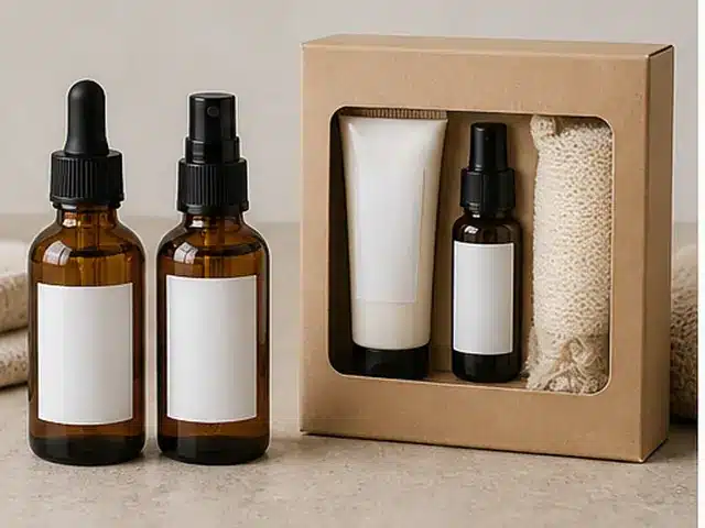 Massage oils and personal care gift sets