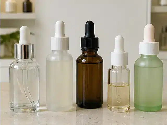 Skincare serums and essences product samples